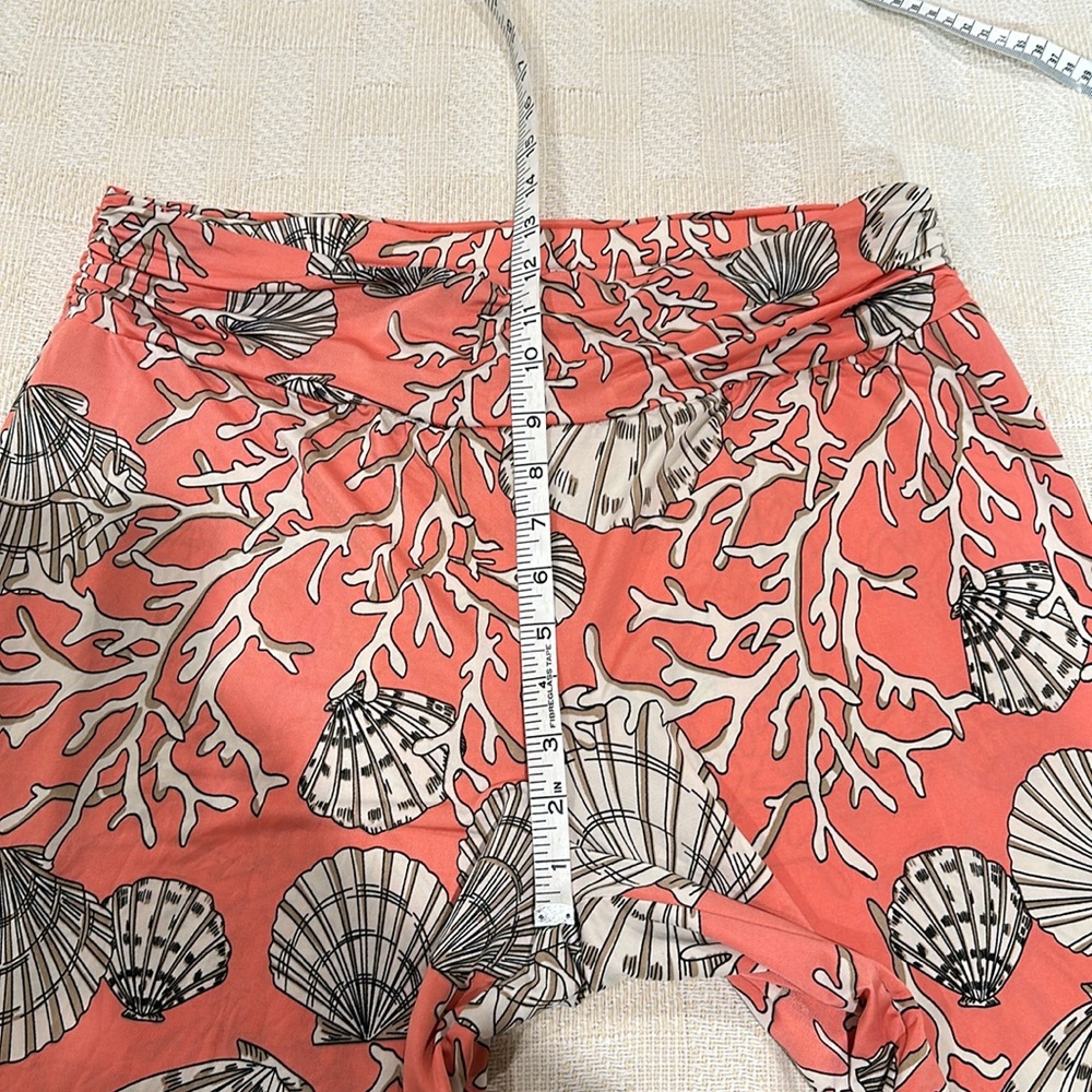 Boston Proper Orange and Pink Wide Leg Pants - Picture 7 of 9